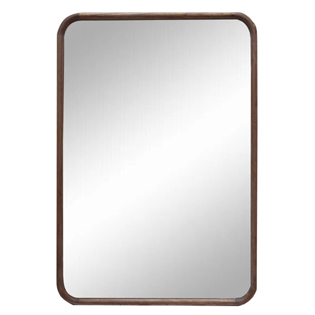 Rectangular Modern Simple Brown Wall Mirror XR3020-4C